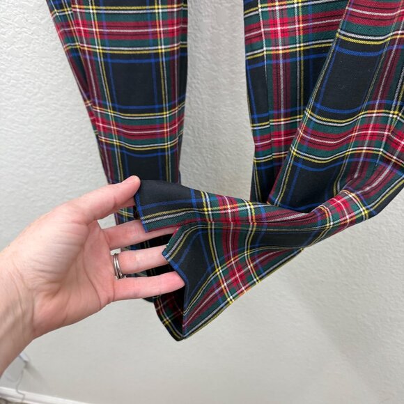 Talbots Hampshire Holiday Tartan Plaid Wool Blend Ankle Pants Womens size 16 - Picture 4 of 8